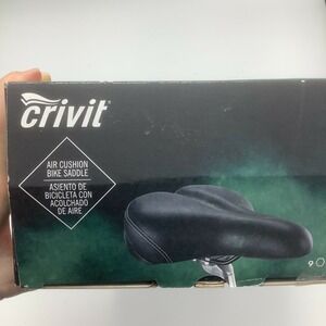 Crivit Inflatable Air Comfort Cushion Broad Bike Saddle Seat Adjustable Hardness